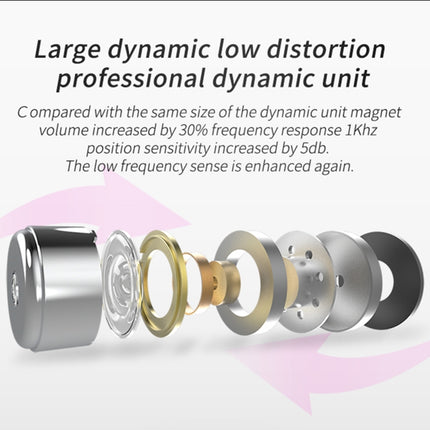 CCA CCA-C10 3.5mm Gold Plated Plug Ten Unit Hybrid Wire-controlled In-ear Earphone, without Mic