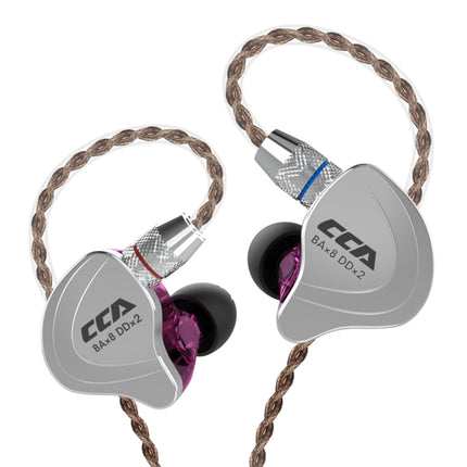 CCA CCA-C10 3.5mm Gold Plated Plug Ten Unit Hybrid Wire-controlled In-ear Earphone, without Mic