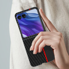 Ultra-thin Carbon Fiber Texture Printing Phone Case, For Motorola Razr 50 Ultra, For Motorola Razr 50, For Motorola Razr 40 Ultra