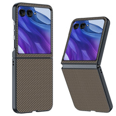 Ultra-thin Carbon Fiber Texture Printing Phone Case, For Motorola Razr 50 Ultra, For Motorola Razr 50, For Motorola Razr 40 Ultra