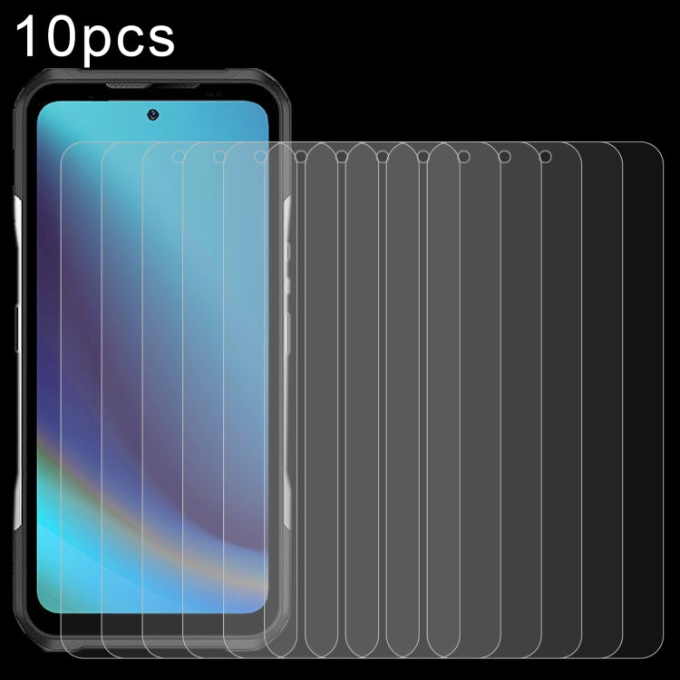 10pcs 0.26mm 9H 2.5D Tempered Glass Film, For DOOGEE V20 Pro