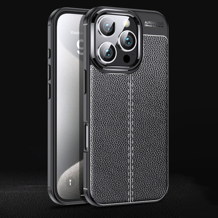 Litchi Texture Shockproof TPU Phone Case, For iPhone 16e / 17e, For iPhone 17 Pro Max, For iPhone 17 Pro, For iPhone 17, For iPhone Air, For iPhone 16 Pro Max, For iPhone 16 Pro, For iPhone 16 Plus, For iPhone 16, For iPhone 15 Pro Max, For iPhone 15 P...