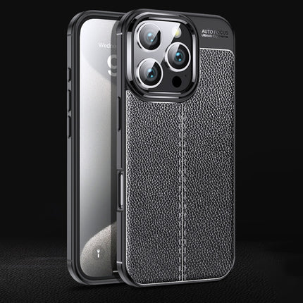 Litchi Texture Shockproof TPU Phone Case, For iPhone 16e / 17e, For iPhone 17 Pro Max, For iPhone 17 Pro, For iPhone 17, For iPhone Air, For iPhone 16 Pro Max, For iPhone 16 Pro, For iPhone 16 Plus, For iPhone 16, For iPhone 15 Pro Max, For iPhone 15 P...