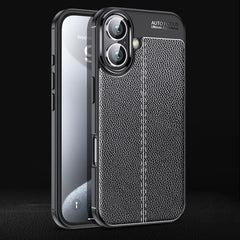 Litchi Texture Shockproof TPU Phone Case, For iPhone 17 Pro Max, For iPhone 17 Pro, For iPhone 17, For iPhone 17 Air, iPhone 16e, For iPhone 16 Pro Max, For iPhone 16 Pro, For iPhone 16 Plus, For iPhone 16, For iPhone 15 Pro Max, For iPhone 15 Pro�����...
