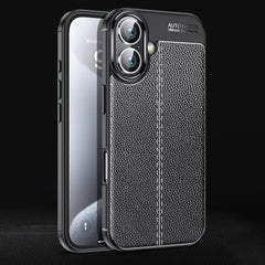 Litchi Texture Shockproof TPU Phone Case, For iPhone 17 Pro Max, For iPhone 17 Pro, For iPhone 17, For iPhone 17 Air, iPhone 16e, For iPhone 16 Pro Max, For iPhone 16 Pro, For iPhone 16 Plus, For iPhone 16, For iPhone 15 Pro Max, For iPhone 15 Pro�����...