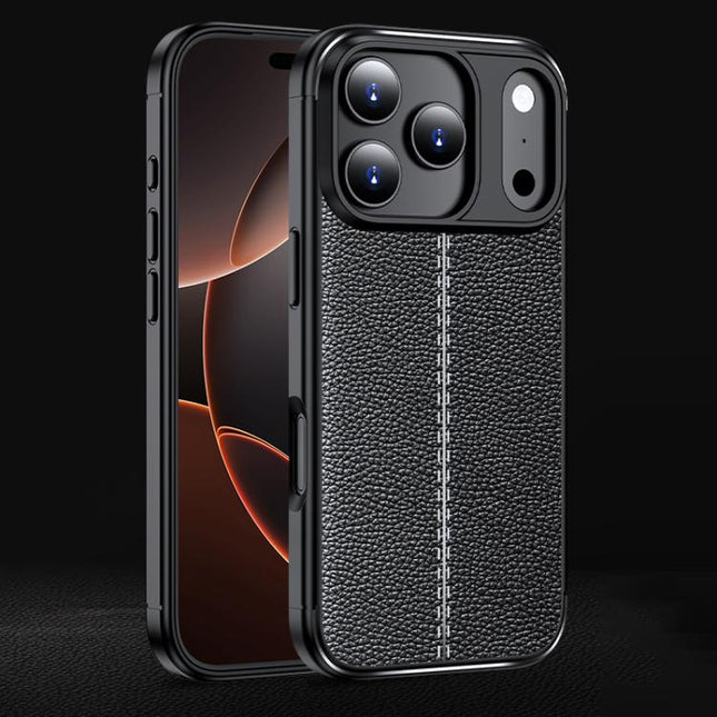 Litchi Texture Shockproof TPU Phone Case, For iPhone 16e / 17e, For iPhone 17 Pro Max, For iPhone 17 Pro, For iPhone 17, For iPhone Air, For iPhone 16 Pro Max, For iPhone 16 Pro, For iPhone 16 Plus, For iPhone 16, For iPhone 15 Pro Max, For iPhone 15 P...