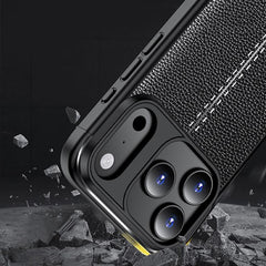 Litchi Texture Shockproof TPU Phone Case, For iPhone 17 Pro Max, For iPhone 17 Pro, For iPhone 17, For iPhone 17 Air, iPhone 16e, For iPhone 16 Pro Max, For iPhone 16 Pro, For iPhone 16 Plus, For iPhone 16, For iPhone 15 Pro Max, For iPhone 15 Pro�����...