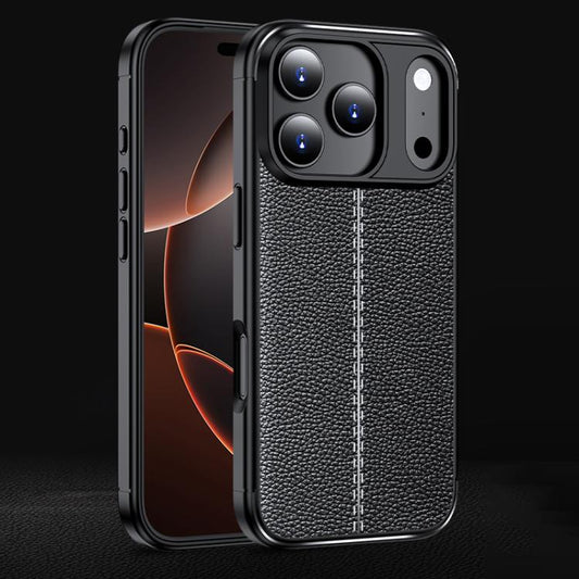 Litchi Texture Shockproof TPU Phone Case, For iPhone 17 Pro Max, For iPhone 17 Pro, For iPhone 17, For iPhone 17 Air, iPhone 16e, For iPhone 16 Pro Max, For iPhone 16 Pro, For iPhone 16 Plus, For iPhone 16, For iPhone 15 Pro Max, For iPhone 15 Pro�����...