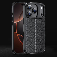 Litchi Texture Shockproof TPU Phone Case, For iPhone 17 Pro Max, For iPhone 17 Pro, For iPhone 17, For iPhone 17 Air, iPhone 16e, For iPhone 16 Pro Max, For iPhone 16 Pro, For iPhone 16 Plus, For iPhone 16, For iPhone 15 Pro Max, For iPhone 15 Pro�����...
