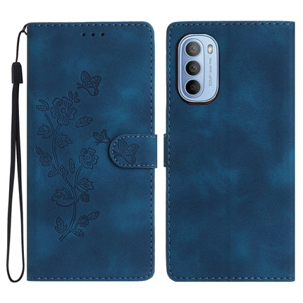 Flower Butterfly Embossing Pattern Leather Phone Case, For Motorola Moto G22, For Motorola Moto E20 / E30 / E40, For Motorola Moto G31 / G41, For Motorola Moto G60 / G40 Fusion