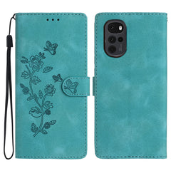 Flower Butterfly Embossing Pattern Leather Phone Case