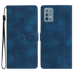 Flower Butterfly Embossing Pattern Leather Phone Case
