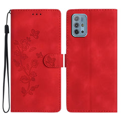 Flower Butterfly Embossing Pattern Leather Phone Case