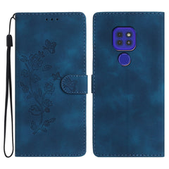 Flower Butterfly Embossing Pattern Leather Phone Case