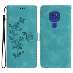 Flower Butterfly Embossing Pattern Leather Phone Case