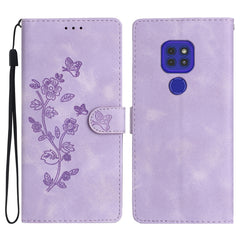 Flower Butterfly Embossing Pattern Leather Phone Case