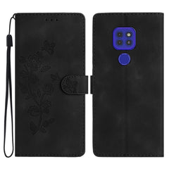 Flower Butterfly Embossing Pattern Leather Phone Case
