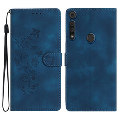 Flower Butterfly Embossing Pattern Leather Phone Case, For Motorola Moto G8 Play, For Motorola One Action, For Motorola Moto P40 Power, For Motorola Moto G7 Power