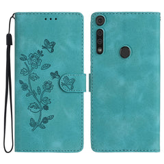 Flower Butterfly Embossing Pattern Leather Phone Case, For Motorola Moto G8 Play, For Motorola One Action, For Motorola Moto P40 Power, For Motorola Moto G7 Power