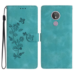 Flower Butterfly Embossing Pattern Leather Phone Case, For Motorola Moto G8 Play, For Motorola One Action, For Motorola Moto P40 Power, For Motorola Moto G7 Power