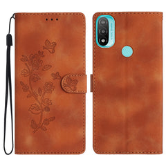 Flower Butterfly Embossing Pattern Leather Phone Case