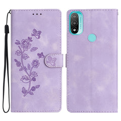 Flower Butterfly Embossing Pattern Leather Phone Case