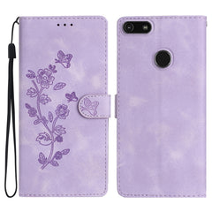 Flower Butterfly Embossing Pattern Leather Phone Case