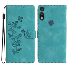 Flower Butterfly Embossing Pattern Leather Phone Case