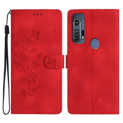 Flower Butterfly Embossing Pattern Leather Phone Case, For Motorola Moto G9 / G9 Play / E7 Plus, For Motorola Moto E 2020, For Motorola Edge+ 2020, For Motorola Moto E6 Play