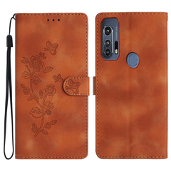 Flower Butterfly Embossing Pattern Leather Phone Case