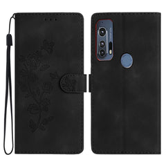 Flower Butterfly Embossing Pattern Leather Phone Case