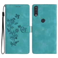 Flower Butterfly Embossing Pattern Leather Phone Case, For Motorola Moto G8 Play, For Motorola One Action, For Motorola Moto P40 Power, For Motorola Moto G7 Power