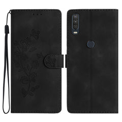 Flower Butterfly Embossing Pattern Leather Phone Case, For Motorola Moto G8 Play, For Motorola One Action, For Motorola Moto P40 Power, For Motorola Moto G7 Power