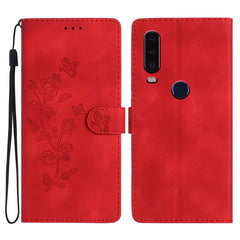 Flower Butterfly Embossing Pattern Leather Phone Case, For Motorola Moto G8 Play, For Motorola One Action, For Motorola Moto P40 Power, For Motorola Moto G7 Power