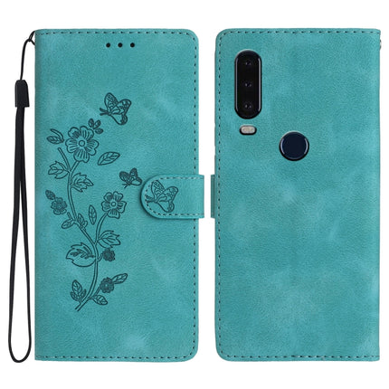 Flower Butterfly Embossing Pattern Leather Phone Case, For Motorola Moto P40 Power, For Motorola Moto G7 Power