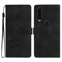 Flower Butterfly Embossing Pattern Leather Phone Case, For Motorola Moto G8 Play, For Motorola One Action, For Motorola Moto P40 Power, For Motorola Moto G7 Power