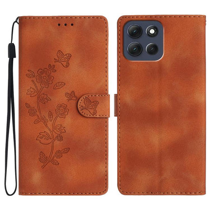 Flower Butterfly Embossing Pattern Leather Phone Case, For Motorola Moto G56 5G, For Motorola Moto E15, For Motorola Moto G05, For Motorola Moto G15