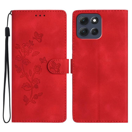 Flower Butterfly Embossing Pattern Leather Phone Case, For Motorola Moto G57 5G, For Motorola Moto G67 Power 5G, For Motorola Moto G86 Power, For Motorola Moto G86 5G