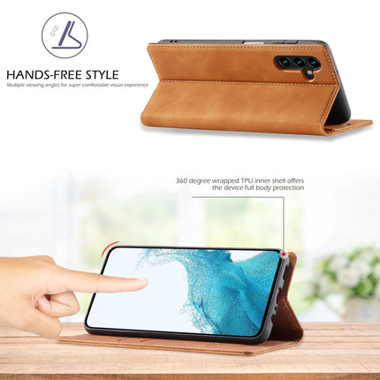 LC.IMEEKE Strong Magnetism Ultra-thin Matte Leather Phone Case, For Samsung Galaxy A24 4G