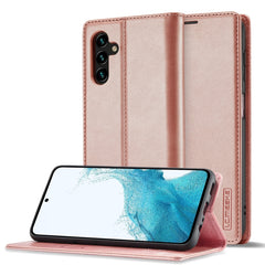 LC.IMEEKE Strong Magnetism Ultra-thin Matte Leather Phone Case, For Samsung Galaxy A24 4G