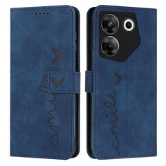 Skin Feel Heart Pattern Leather Phone Case, For Tecno Pova Neo 3, For Tecno Camon 20 Premier, For Tecno Camon 20 Pro 5G, For Tecno Pova 5 4G, For Tecno Camon 20/Camon 20 Pro 4G