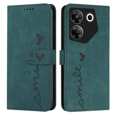 Skin Feel Heart Pattern Leather Phone Case, For Tecno Pova Neo 3, For Tecno Camon 20 Premier, For Tecno Camon 20 Pro 5G, For Tecno Pova 5 4G