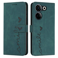 Skin Feel Heart Pattern Leather Phone Case, For Tecno Pova Neo 3, For Tecno Camon 20 Premier, For Tecno Pova 5 4G, For Tecno Camon 20 Pro 5G, For Tecno Camon 20/Camon 20 Pro 4G