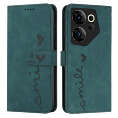 Skin Feel Heart Pattern Leather Phone Case, For Tecno Pova Neo 3, For Tecno Camon 20 Premier, For Tecno Camon 20 Pro 5G, For Tecno Pova 5 4G, For Tecno Camon 20/Camon 20 Pro 4G