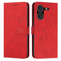 Skin Feel Heart Pattern Leather Phone Case, For Tecno Pova Neo 3, For Tecno Camon 20 Premier, For Tecno Pova 5 4G, For Tecno Camon 20 Pro 5G, For Tecno Camon 20/Camon 20 Pro 4G