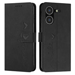 Skin Feel Heart Pattern Leather Phone Case, For Tecno Pova Neo 3, For Tecno Camon 20 Premier, For Tecno Camon 20 Pro 5G, For Tecno Pova 5 4G, For Tecno Camon 20/Camon 20 Pro 4G