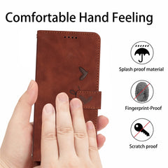 Skin Feel Heart Pattern Leather Phone Case, For Tecno Pova Neo 3, For Tecno Camon 20 Premier, For Tecno Camon 20 Pro 5G, For Tecno Pova 5 4G, For Tecno Camon 20/Camon 20 Pro 4G