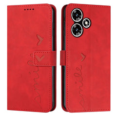 Skin Feel Heart Pattern Leather Phone Case, For Infinix Hot 30 Play NFC, For Infinix Note 30/Note 30 5G, For Infinix Note 30i, For Infinix Note 30 Pro, For Infinix Hot 30, For Infinix Note 30 VIP