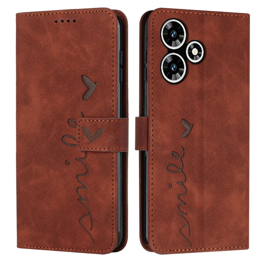 Skin Feel Heart Pattern Leather Phone Case, For Infinix Hot 30 Play NFC, For Infinix Note 30/Note 30 5G, For Infinix Note 30i, For Infinix Note 30 Pro