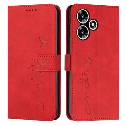 Skin Feel Heart Pattern Leather Phone Case, For Infinix Hot 30 Play NFC, For Infinix Note 30/Note 30 5G, For Infinix Note 30i, For Infinix Note 30 Pro